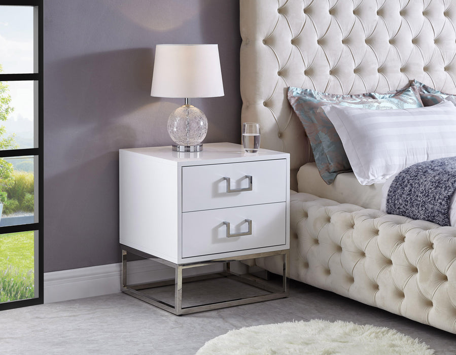 Nova White Side Table