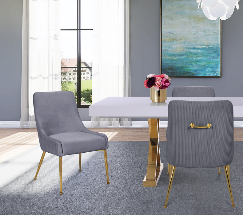 Ace Grey Velvet Dining Chair