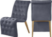 Curve Grey Velvet Dining Chair image