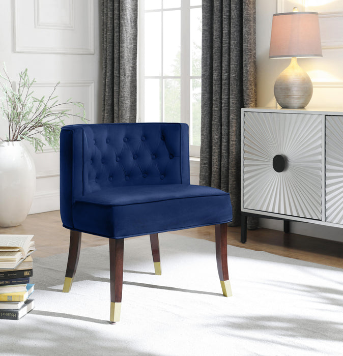 Perry Navy Velvet Dining Chair