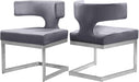 Alexandra Grey Velvet Dining Chair - US Furniture & Mattress (Waterbury,CT)*