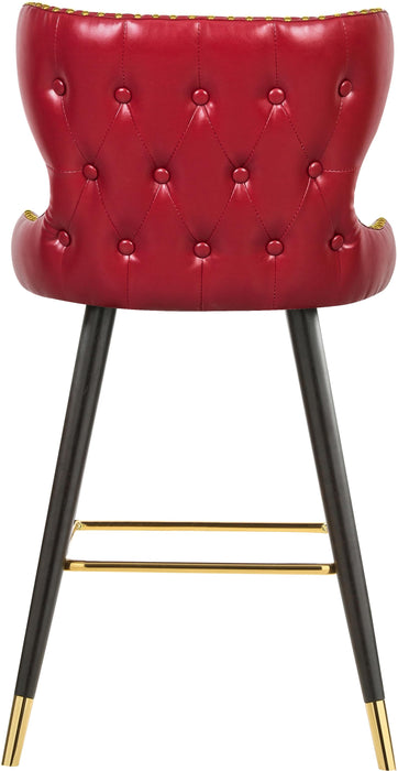 Hendrix Red Faux Leather Counter/Bar Stool