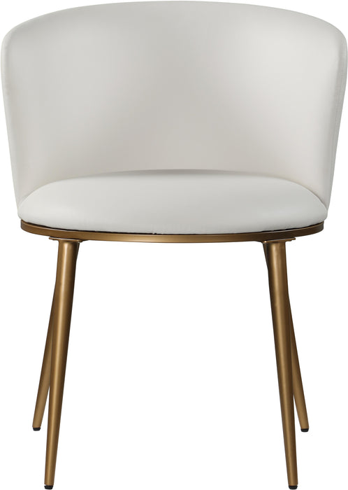 Skylar White Faux Leather Dining Chair