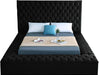 Bliss Black Velvet King Bed (3 Boxes) - US Furniture & Mattress (Waterbury,CT)*
