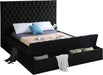 Bliss Black Velvet King Bed (3 Boxes) - US Furniture & Mattress (Waterbury,CT)*