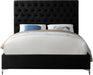 Cruz Black Velvet Queen Bed - US Furniture & Mattress (Waterbury,CT)*