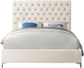 Cruz Cream Velvet King Bed - US Furniture & Mattress (Waterbury,CT)*