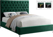 Cruz Green Velvet Queen Bed - US Furniture & Mattress (Waterbury,CT)*