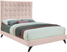 Elly Pink Velvet Queen Bed - US Furniture & Mattress (Waterbury,CT)*