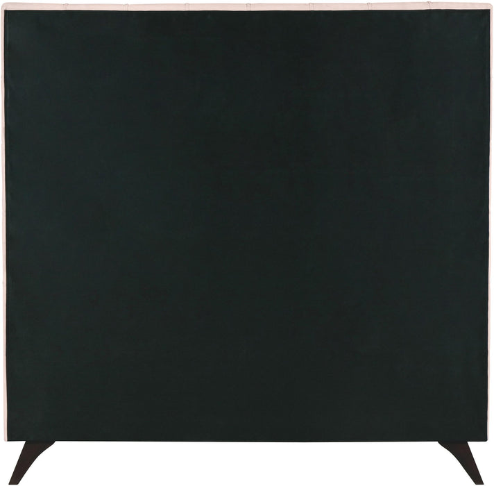 Elly Pink Velvet Queen Bed - US Furniture & Mattress (Waterbury,CT)*