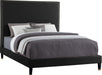 Harlie Black Velvet Full Bed image