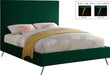 Jasmine Green Velvet King Bed - US Furniture & Mattress (Waterbury,CT)*