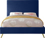 Jasmine Navy Velvet Queen Bed - US Furniture & Mattress (Waterbury,CT)*