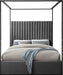 Jax Grey Velvet Queen Bed - US Furniture & Mattress (Waterbury,CT)*