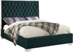 Lexi Green Velvet King Bed image