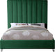 Via Green Velvet Queen Bed - US Furniture & Mattress (Waterbury,CT)*