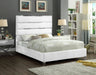 Zuma White Velvet Full Bed - US Furniture & Mattress (Waterbury,CT)*