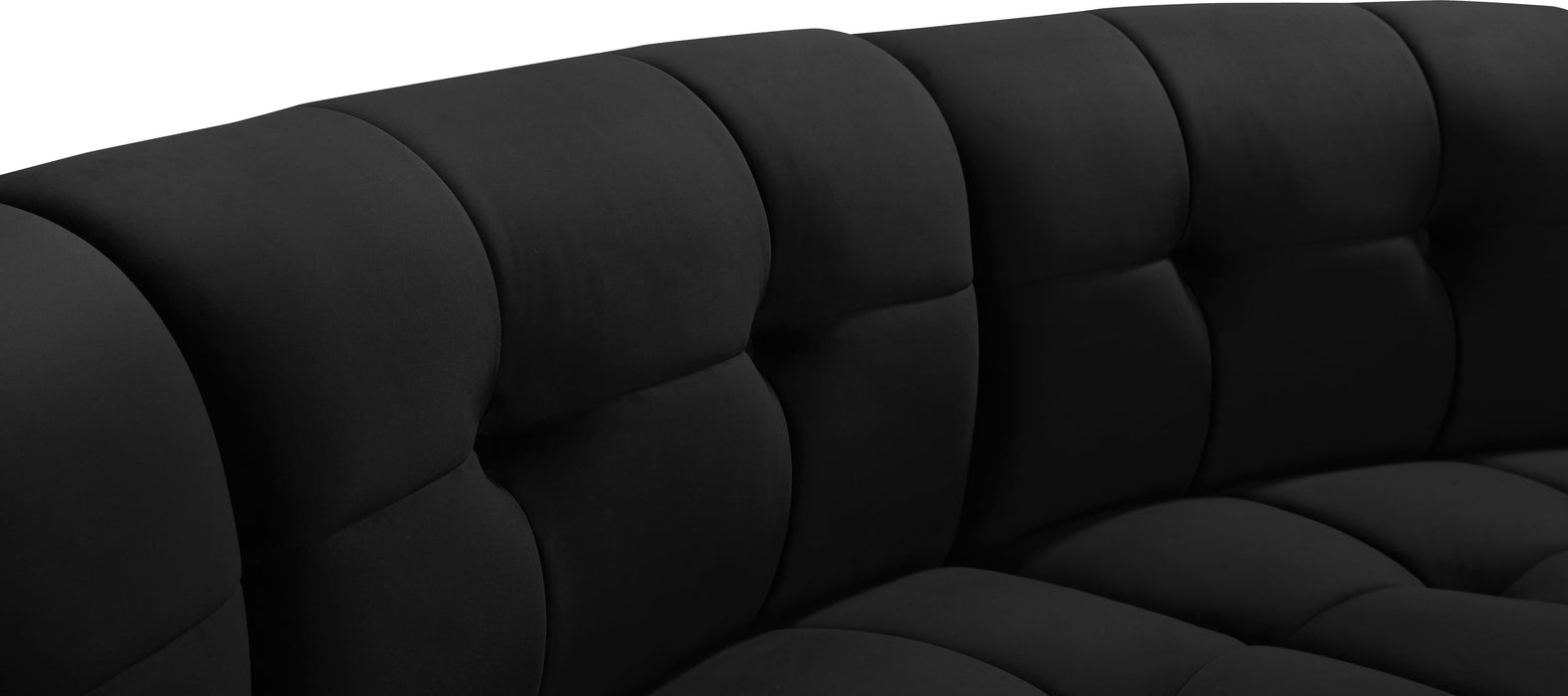 Limitless Black Velvet 10pc. Modular Sectional