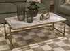 Manor Stone Coffee Table - US Furniture & Mattress (Waterbury,CT)*