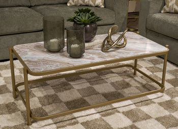 Manor Stone Coffee Table - US Furniture & Mattress (Waterbury,CT)*