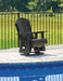 Hyland wave Outdoor Swivel Glider Chair - US Furniture & Mattress (Waterbury,CT)*