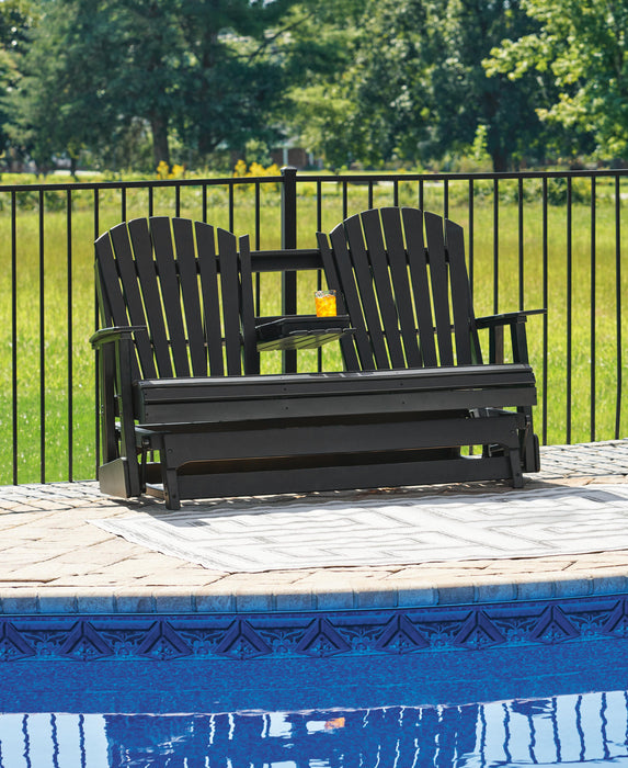 Hyland wave Outdoor Glider Loveseat - US Furniture & Mattress (Waterbury,CT)*