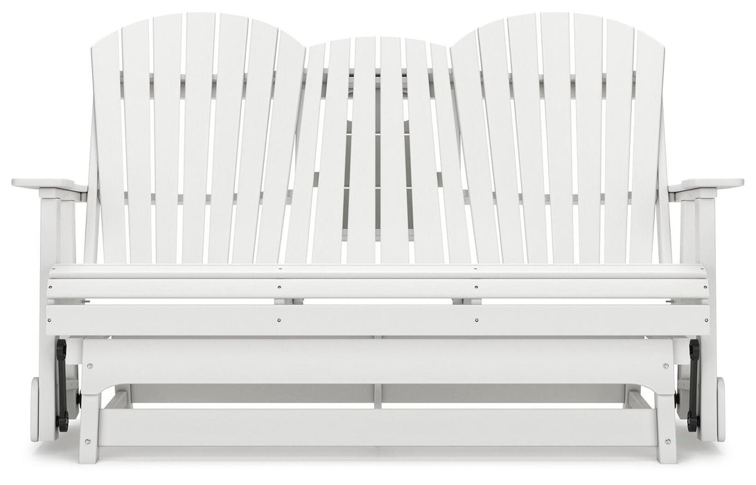 Hyland wave Outdoor Glider Loveseat - US Furniture & Mattress (Waterbury,CT)*