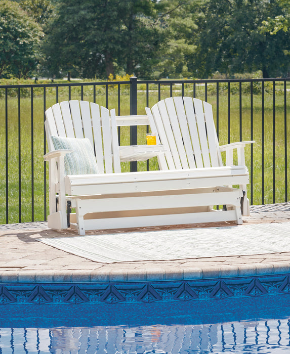Hyland wave Outdoor Glider Loveseat - US Furniture & Mattress (Waterbury,CT)*