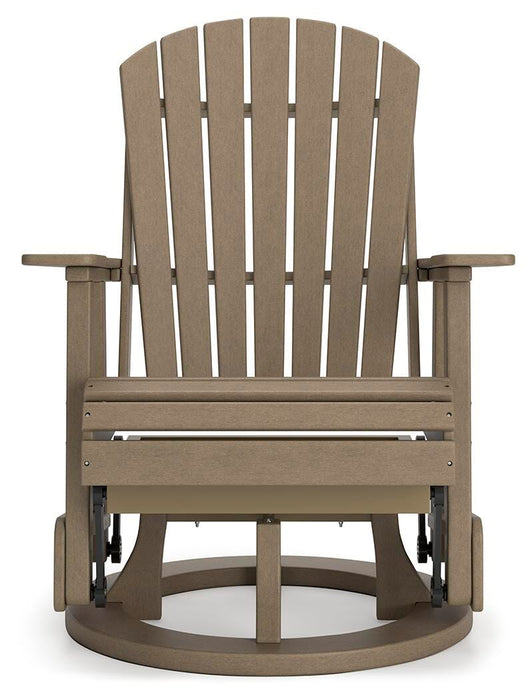 Hyland wave Outdoor Swivel Glider Chair - US Furniture & Mattress (Waterbury,CT)*