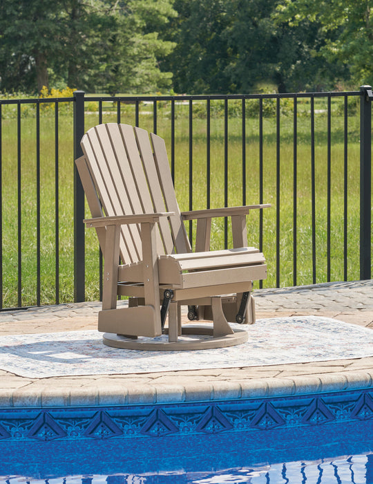 Hyland wave Outdoor Swivel Glider Chair - US Furniture & Mattress (Waterbury,CT)*