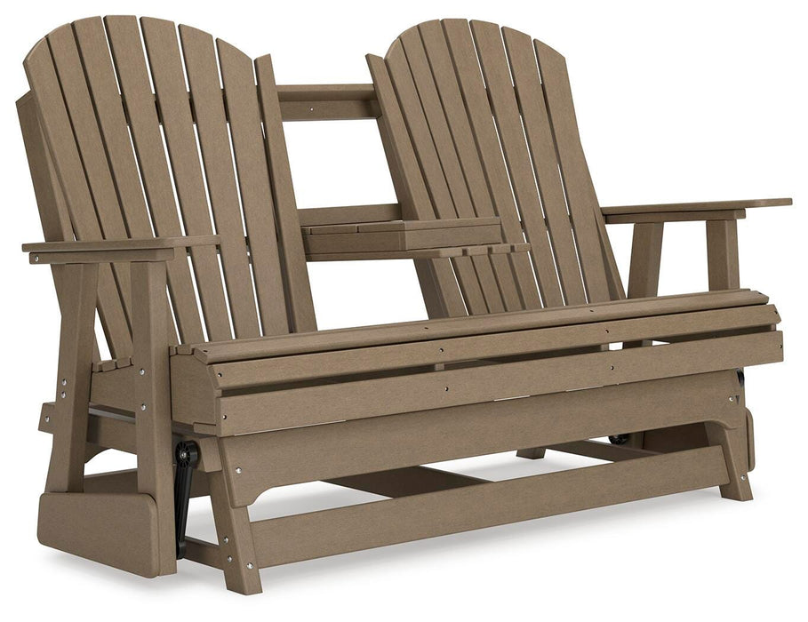 Hyland wave Outdoor Glider Loveseat - US Furniture & Mattress (Waterbury,CT)*