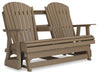 Hyland wave Outdoor Glider Loveseat - US Furniture & Mattress (Waterbury,CT)*