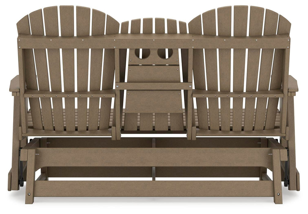 Hyland wave Outdoor Glider Loveseat - US Furniture & Mattress (Waterbury,CT)*