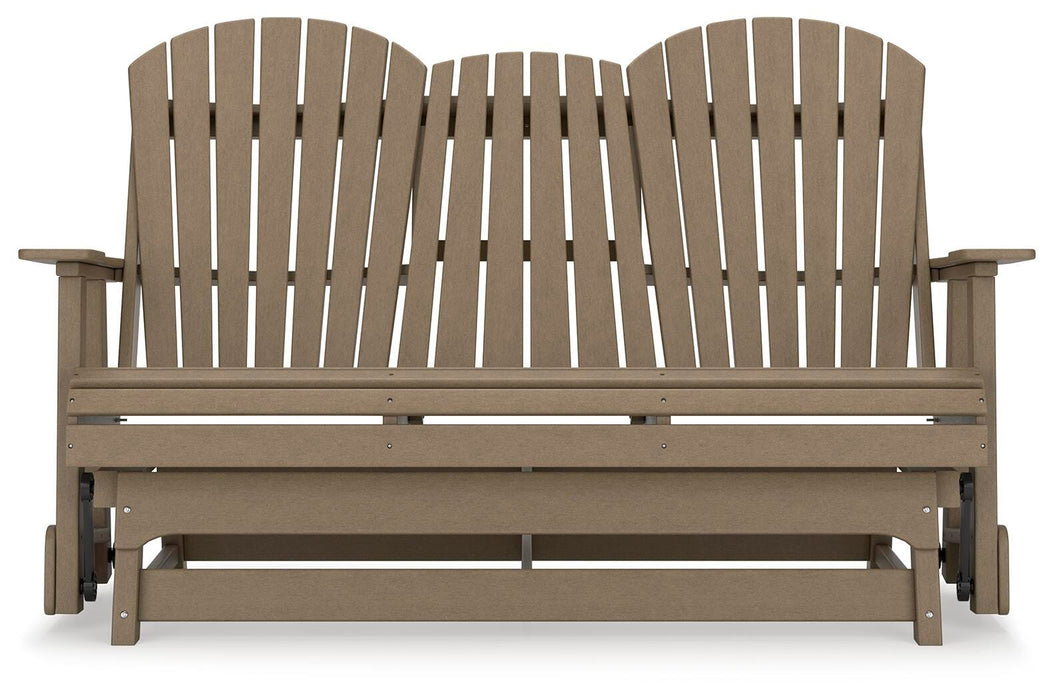 Hyland wave Outdoor Glider Loveseat - US Furniture & Mattress (Waterbury,CT)*