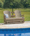 Hyland wave Outdoor Glider Loveseat - US Furniture & Mattress (Waterbury,CT)*