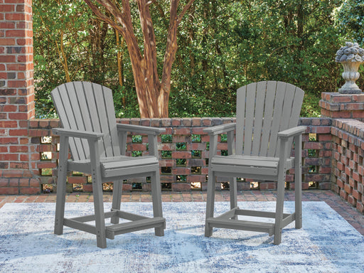 Sanctuary Beach Outdoor Counter Height Bar Stool (Set of 2) - US Furniture & Mattress (Waterbury,CT)*