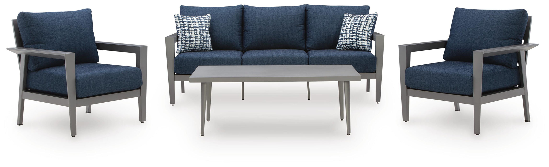 Gali Outdoor Sofa/Chairs/Table Set (Set of 4) - US Furniture & Mattress (Waterbury,CT)*