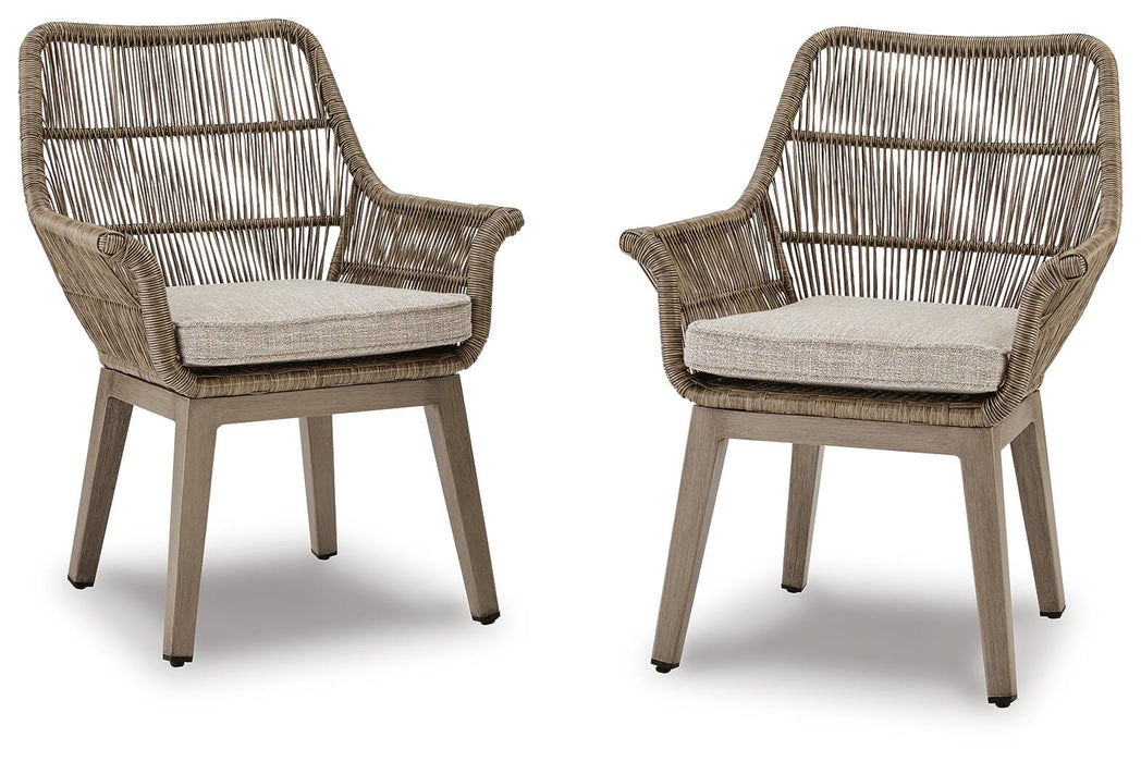 Beach Front Arm Chair with Cushion (Set of 2) - US Furniture & Mattress (Waterbury,CT)*