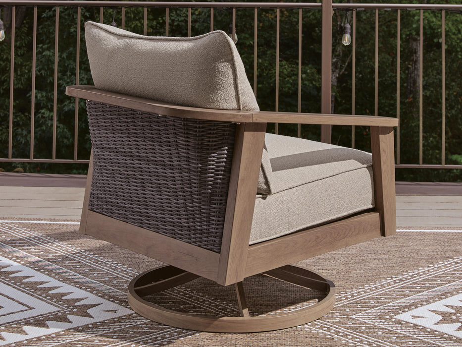 Harmony Headlands Outdoor Swivel Lounge with Cushion - US Furniture & Mattress (Waterbury,CT)*