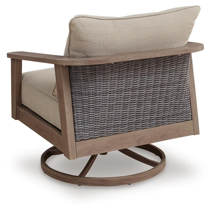 Harmony Headlands Outdoor Swivel Lounge with Cushion - US Furniture & Mattress (Waterbury,CT)*