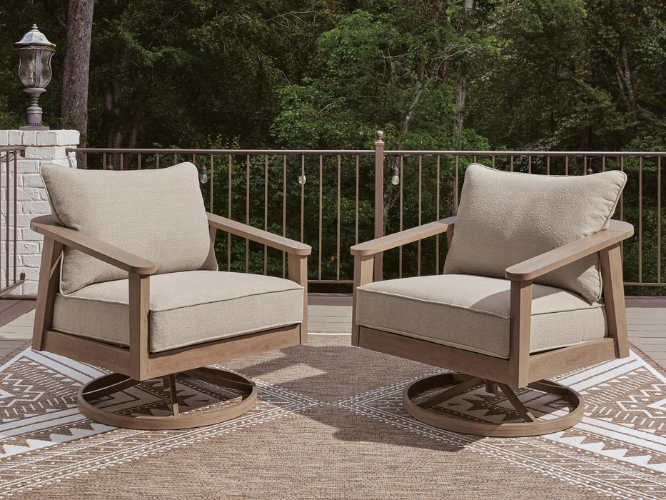 Harmony Headlands Outdoor Swivel Lounge with Cushion - US Furniture & Mattress (Waterbury,CT)*