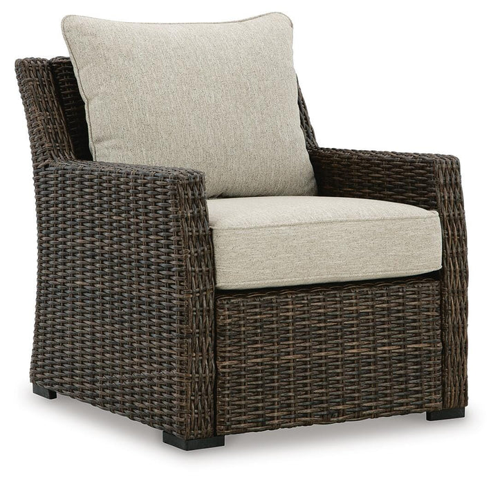 Brook Ranch Outdoor Lounge Chair with Cushion - US Furniture & Mattress (Waterbury,CT)*
