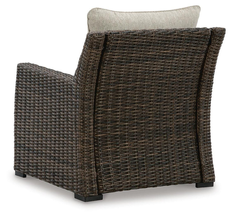 Brook Ranch Outdoor Lounge Chair with Cushion - US Furniture & Mattress (Waterbury,CT)*