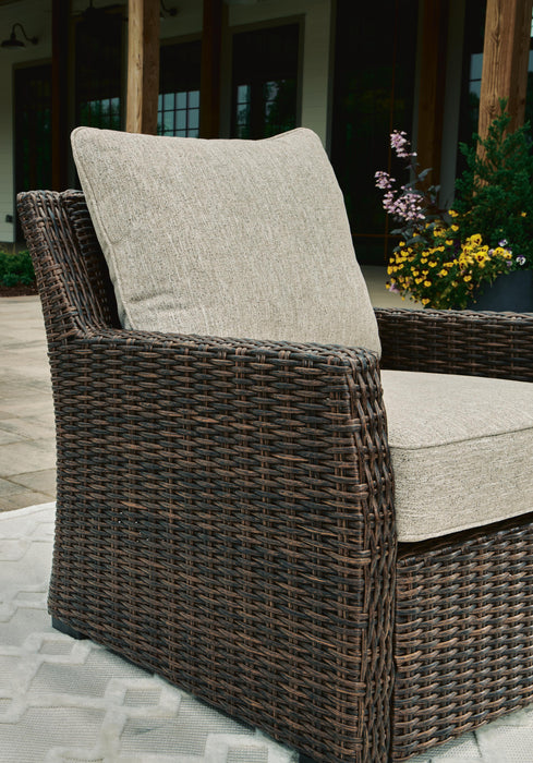 Brook Ranch Outdoor Lounge Chair with Cushion - US Furniture & Mattress (Waterbury,CT)*