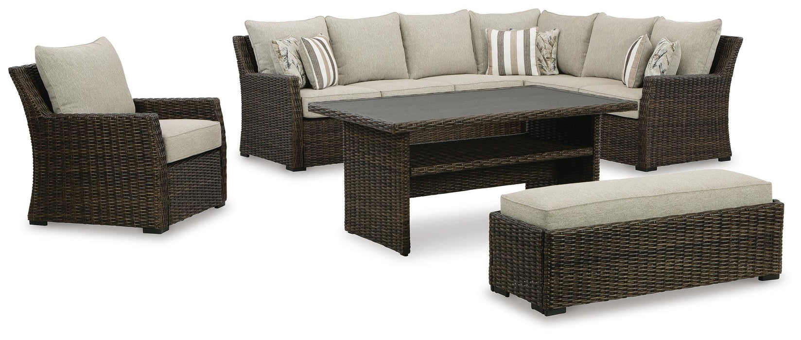 Brook Ranch Outdoor Package - US Furniture & Mattress (Waterbury,CT)*