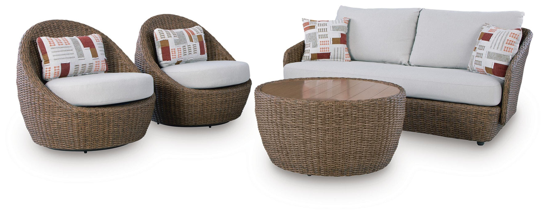 Double Point Outdoor Seating Set - US Furniture & Mattress (Waterbury,CT)*