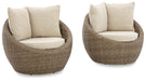 Danson Swivel Lounge with Cushion (Set of 2) - US Furniture & Mattress (Waterbury,CT)*