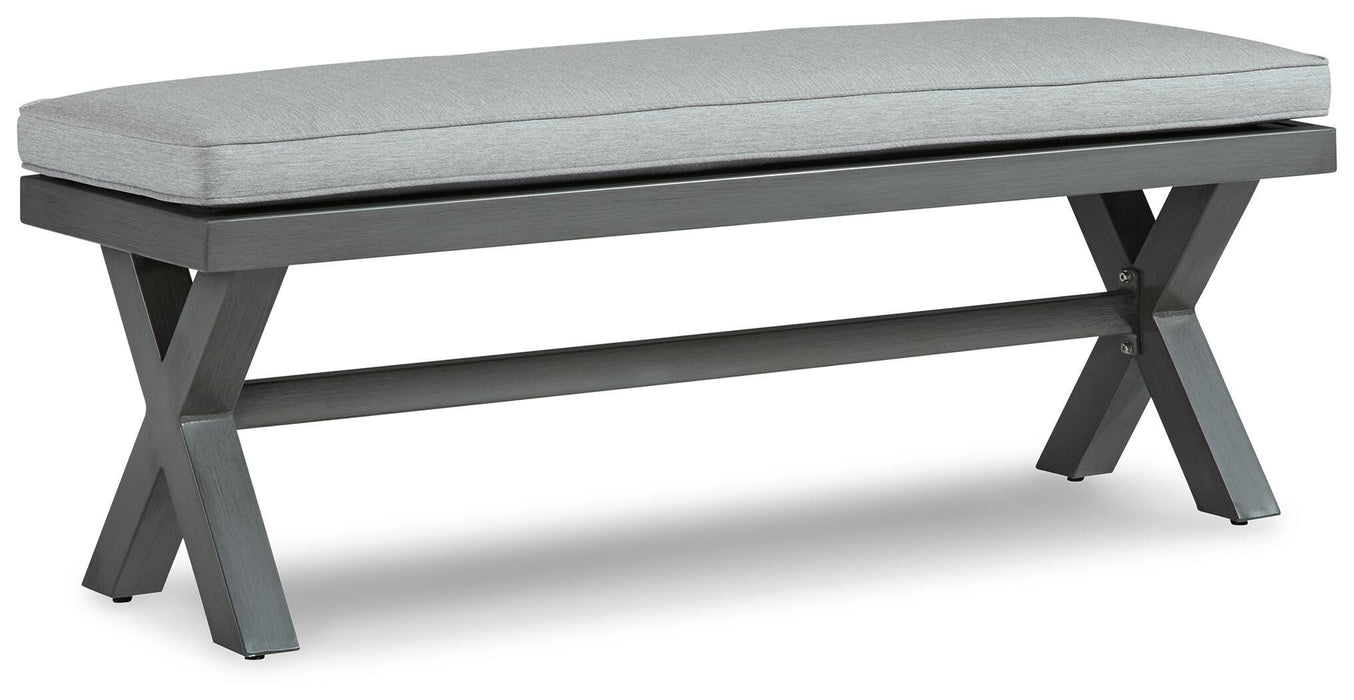 Elite Park Outdoor Bench with Cushion - US Furniture & Mattress (Waterbury,CT)*