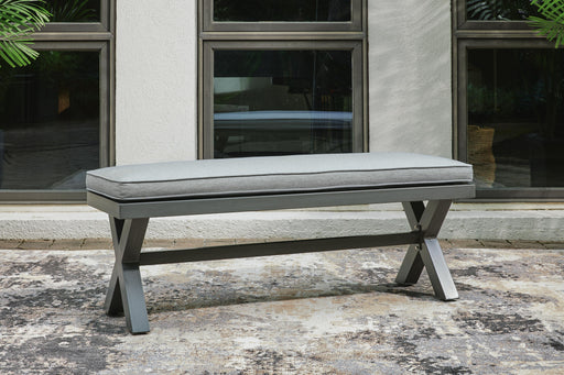Elite Park Outdoor Bench with Cushion - US Furniture & Mattress (Waterbury,CT)*