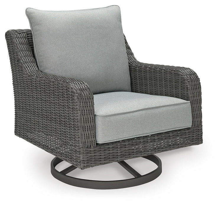 Elite Park Outdoor Swivel Lounge with Cushion - US Furniture & Mattress (Waterbury,CT)*
